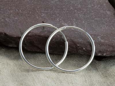 Creolo 20 Mm, Argento 925, La Coppia - Immagine Standard - 7