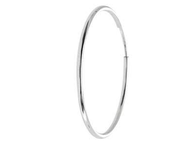 Orecchini A Cerchio Senza Fine, 30 mm, Argento 925, Confezione Da 2 - Immagine Standard - 4