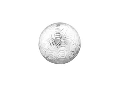 Stelo A Sfera Da 6 Mm, Motivo Chevron, Argento 925 - Immagine Standard - 2