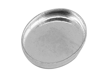Supporto Per Cabochon Ovale 10 X 8 Mm, Argento 925, Sacchetto Da 6