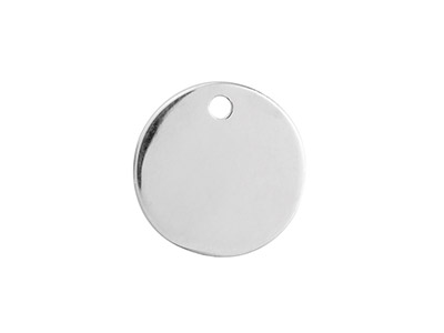 Ciondolo Vuoto Disco 15 Mm, Argento925 Temprato, Sacchetto Da 3