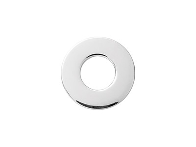 Rondella Piatta 15 Mm, Argento 925 Temprato, Sacchetto Da 3 - Immagine Standard - 1
