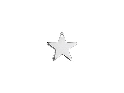 Confezione Da 5 Semilavorati Per Stampaggio A Forma Di Stella, 10 Mm, Argento 925 - Immagine Standard - 1