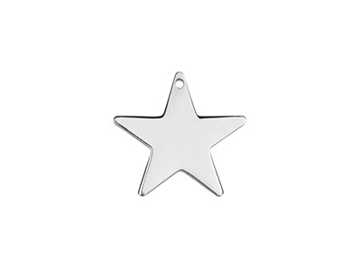 Confezione Da 3 Semilavorati Per Stampaggio A Forma Di Stella, 15 Mm, Argento 925 - Immagine Standard - 1