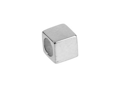 Distanziatore Cubo 5 X 5 Mm, Argento 925, Sacchetto Da 3