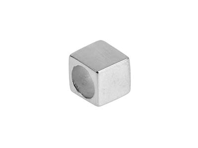 Confezione Da 3 Semilavorati Per Stampaggio A Forma Di Cubo, 6 Mm, Argento 925