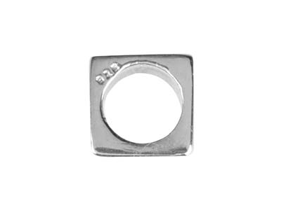 Distanziatore Cubo 6 X 6 Mm, Argento 925, Sacchetto Da 3 - Immagine Standard - 2