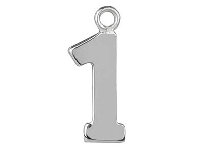 Ciondolo Numero 1, Argento 925