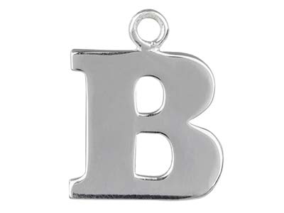 Ciondolo Lettera B, Argento 925