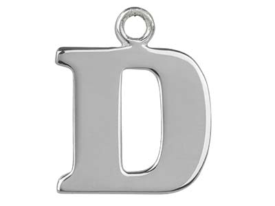 Ciondolo-Lettera-D,-Argento-925