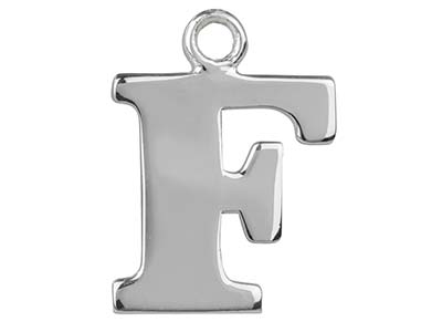 Ciondolo-Lettera-F,-Argento-925