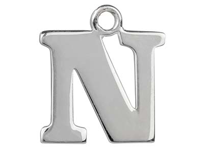 Ciondolo Lettera N, Argento 925 - Immagine Standard - 1