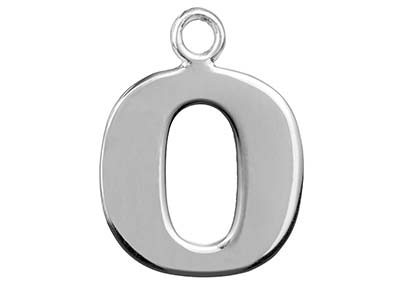 Ciondolo Lettera O, Argento 925