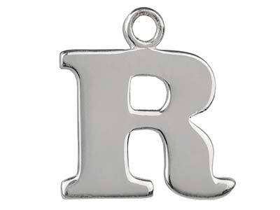 Ciondolo Lettera R, Argento 925