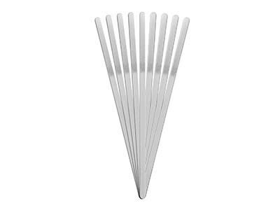 Bracciale Grezzo Per Stampaggio, 150 X 5 Mm, Argento 925 - Immagine Standard - 2
