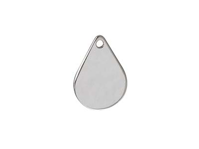 Ciondolo Vuoto Goccia 10 X 14 Mm, Argento 925, Sacchetto Da 5
