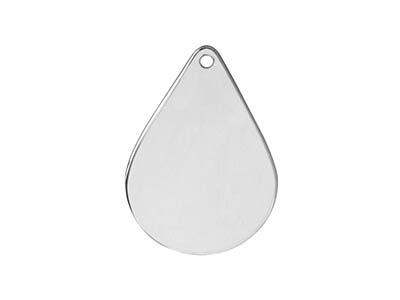 St Sil Teardrop 15x21mm Sb Pk 3