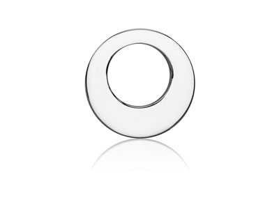 Rondella Asimmetrica 14 Mm, Argento925 - Immagine Standard - 1