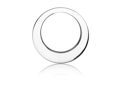 Rondella Asimmetrica 26 Mm, Argento925 - Immagine Standard - 1