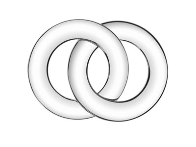 Anello Intrecciato 20 Mm, Argento 925 - Immagine Standard - 1