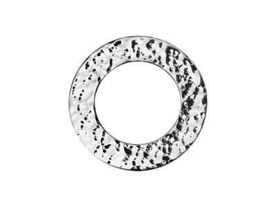 Rotella Martellata 20 Mm, Argento 925
