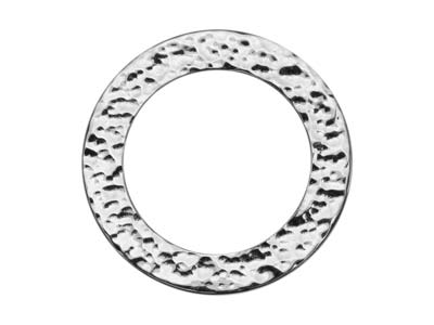 Rondella Martellata 25 Mm, Argento 925 - Immagine Standard - 1