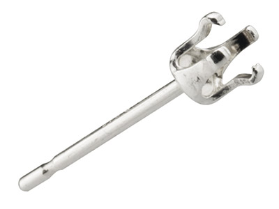 Tige Chaton 4 Griffe 3 Mm, Argento 925, Al Pezzo