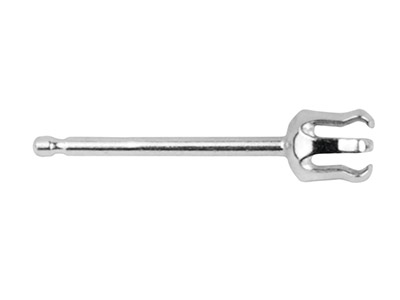 Asta Chaton 6 Artigli Per Pietra Da3 Mm, Argento 925, Sacchetto Da 5 Paia - Immagine Standard - 1
