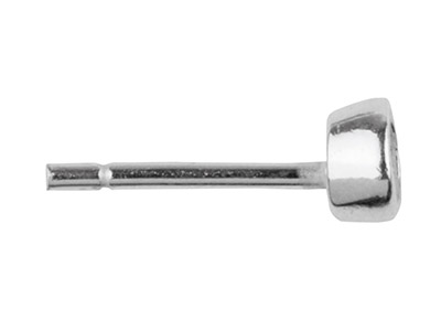 Gambo Chaton Da 3 MM Incastonati A Castone, Argento 925, Confezione Da5 Paia - Immagine Standard - 3