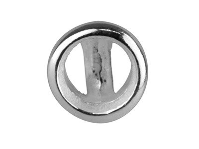 Stelo Chaton Con Incastonatura Chiusa 6 Mm, Argento 925, Confezione Da5 Paia - Immagine Standard - 2