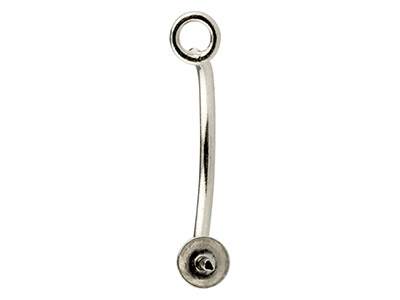 Gioielli Per Lobo Per Sistemi Auricolari 15,8 Mm, Argento 925, Paio - Immagine Standard - 2