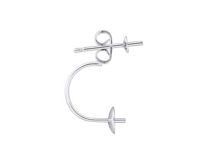 St Sil 3mm Cup & Peg With Ee 4mm Drop Ear Back - Immagine Standard - 1