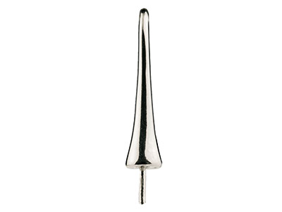 Gancio In Filo Con Terminale A Campana 4 Mm, Argento 925, Coppia - Immagine Standard - 2