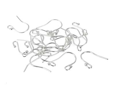 Gancio Portafilo Con Pallina, Argento 925, Sacchetto Da 10 Paia - Immagine Standard - 2