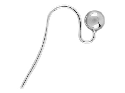 Gancio A Sfera Da 3 Mm, Argento 925, Sacchetto Da 5 Paia