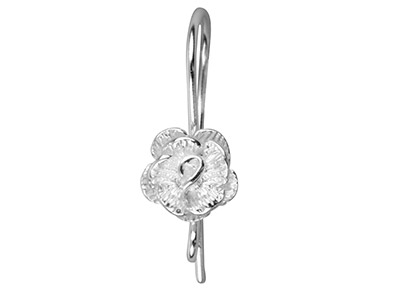 Ganci Per Orecchini Fantasia, Modello Rose, Argento 925, Sacchetto Da 3 Paia - Immagine Standard - 2