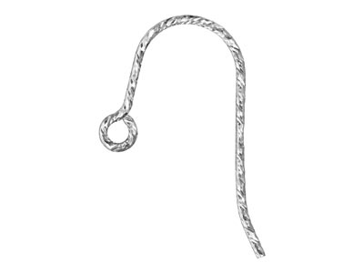 Gancio A Filo Ritorto Con Anello 19x 11 Mm, Argento 925, Sacchetto Da 3 Paia