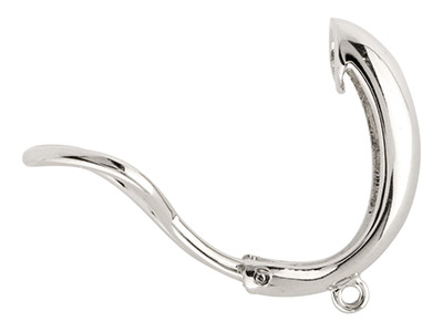 Sistema A Clip Con Anello, Modello Pesante, Argento 925, Coppia - Immagine Standard - 2