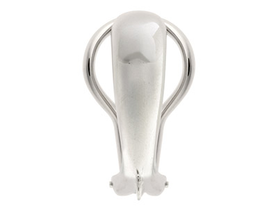 Sistema A Clip Con Anello, Modello Pesante, Argento 925, Coppia - Immagine Standard - 3