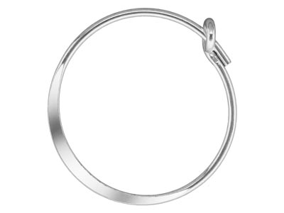 Orecchini A Cerchio In Filo Piatto Da 15 Mm, Argento 925, Confezione Da 3 Paia - Immagine Standard - 1