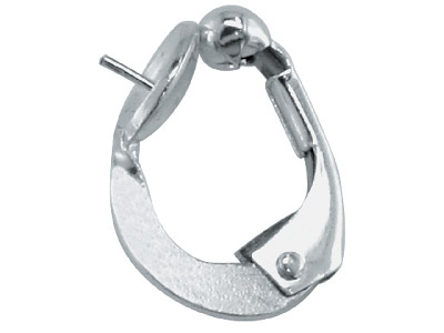 Sistema A Clip Per Perla Con Cappuccio Da 9 Mm, Argento 925, Pezzo 100 Argento Riciclato
