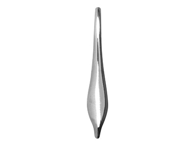 Monachella A Lama Di Coltello Filo Continentale  Con Gancio Aperto, Argento 925 - Immagine Standard - 3