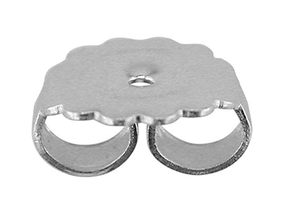 Chiusura A Farfalla, Modello Grande, Argento 925, Confezione Da 5 Paia