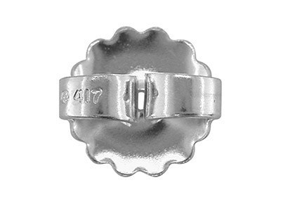 Chiusura A Farfalla, Modello Grande, Argento 925, Confezione Da 5 Paia - Immagine Standard - 2