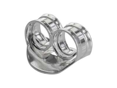 Chiusura A Farfalla Leggera, Argento 925, Confezione Da 10 Paia - Immagine Standard - 5