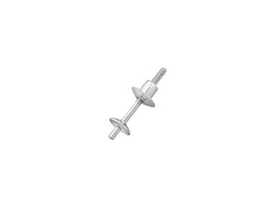 St Sil 3.5mm Cup & Peg With 4mm Threaded Ear Back - Immagine Standard - 1
