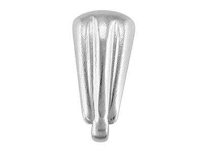 Asola Aperta Scanalata 7 Mm, Argento 925, Pacchetto Da 10 100 Argento Riciclato