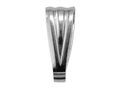 Asola Aperta Scanalata 10,5 Mm, Argento 925, Sacchetto Da 10