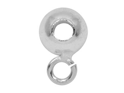 Confezione Da 10 Contromaglie A Perlina, 6 Mm, Argento 925 - Immagine Standard - 2