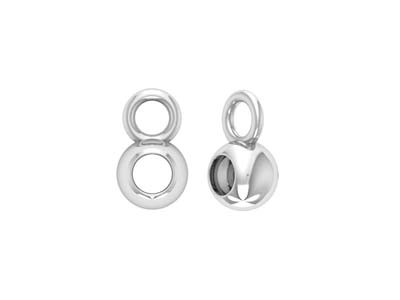 Passante Per Ciondolo A Sfera Da 4 Mm, Argento 925, Confezione Da 10